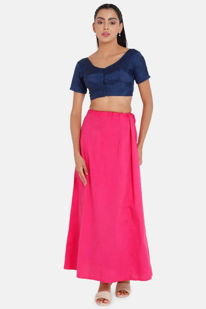 Premium 100% Cotton Saree Inskirt in Popular Colors | Naidu 6-Part Saree Hall Petticoat HC36