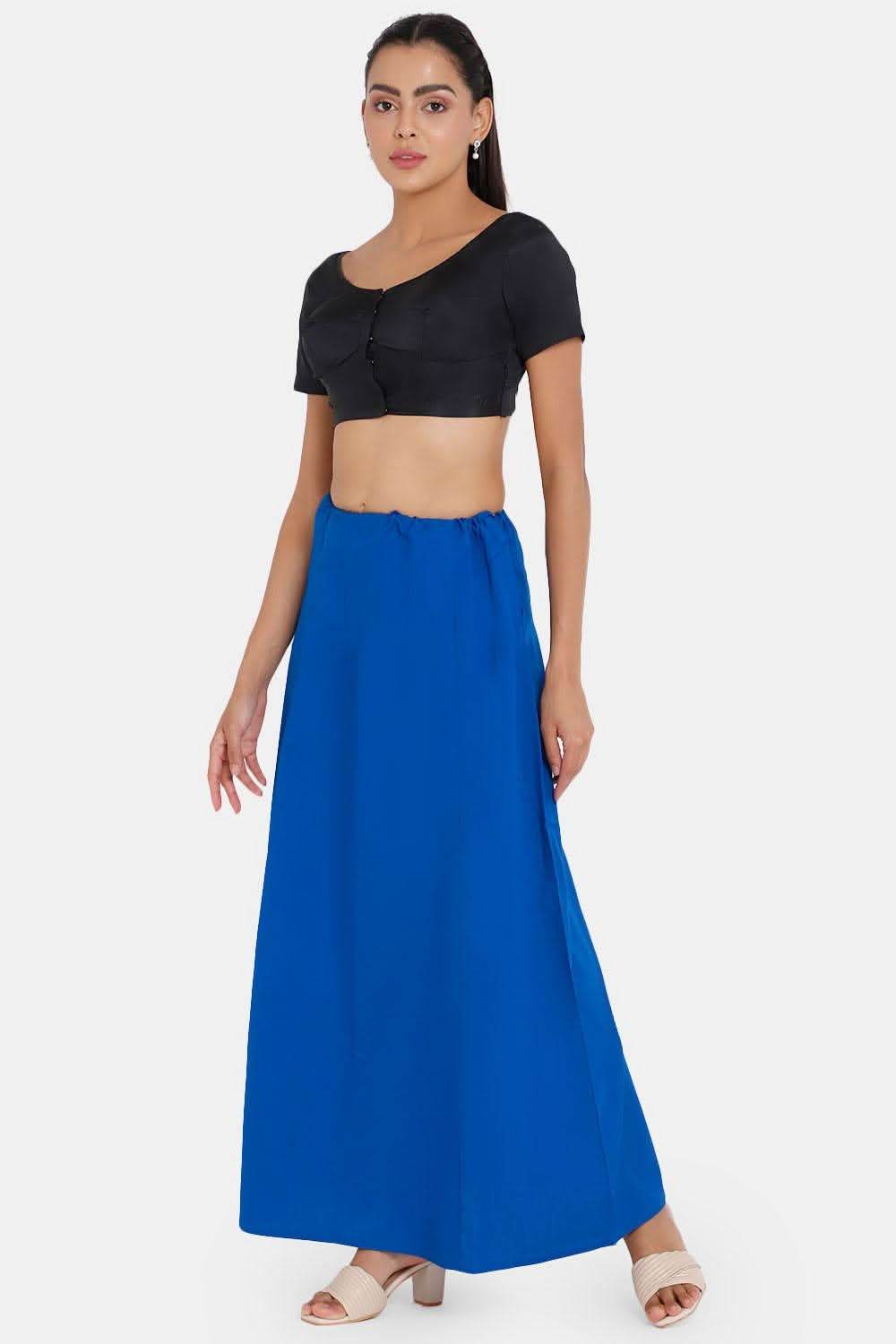 Premium 100% Cotton Saree Inskirt in Popular Colors | Naidu 6-Part Saree Hall Petticoat HC36