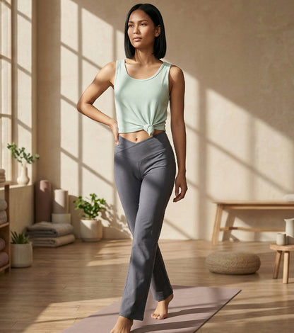 Enamor Yoga Flare Pants, High Rise, Flare Leg - A409 (Turbulence)