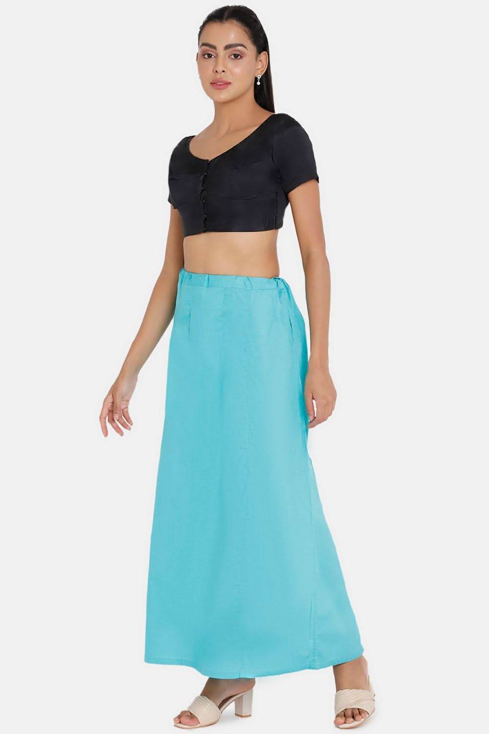 Premium 100% Cotton Saree Inskirt in Popular Colors | Naidu 6-Part Saree Hall Petticoat HC36