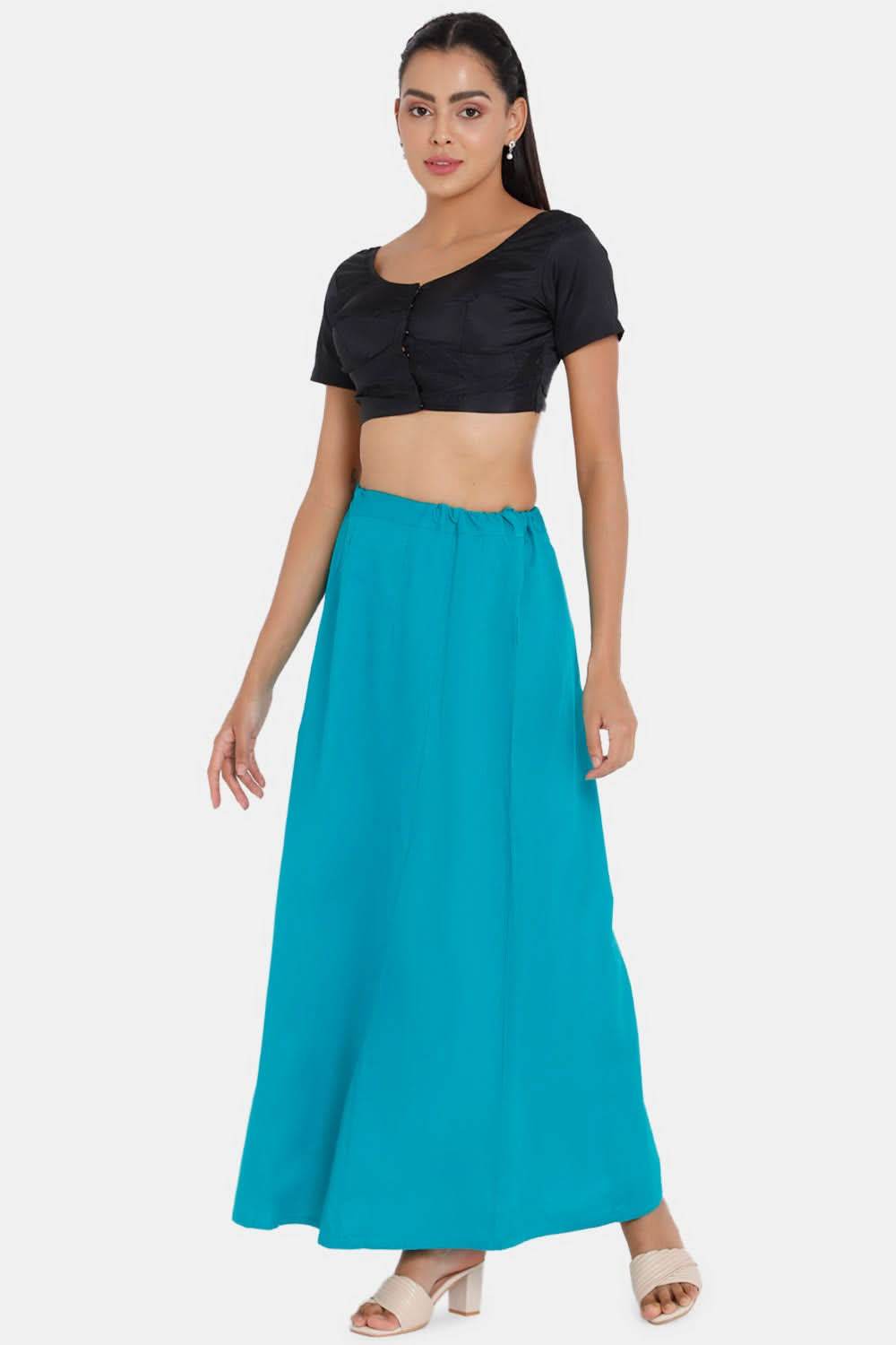 Premium 100% Cotton Saree Inskirt in Popular Colors | Naidu 7-Part Saree Hall Petticoat HC40 | Other Shades