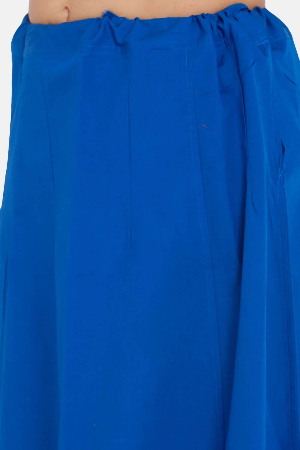 Premium 100% Cotton Saree Inskirt in Popular Colors | Naidu 6-Part Saree Hall Petticoat HC36