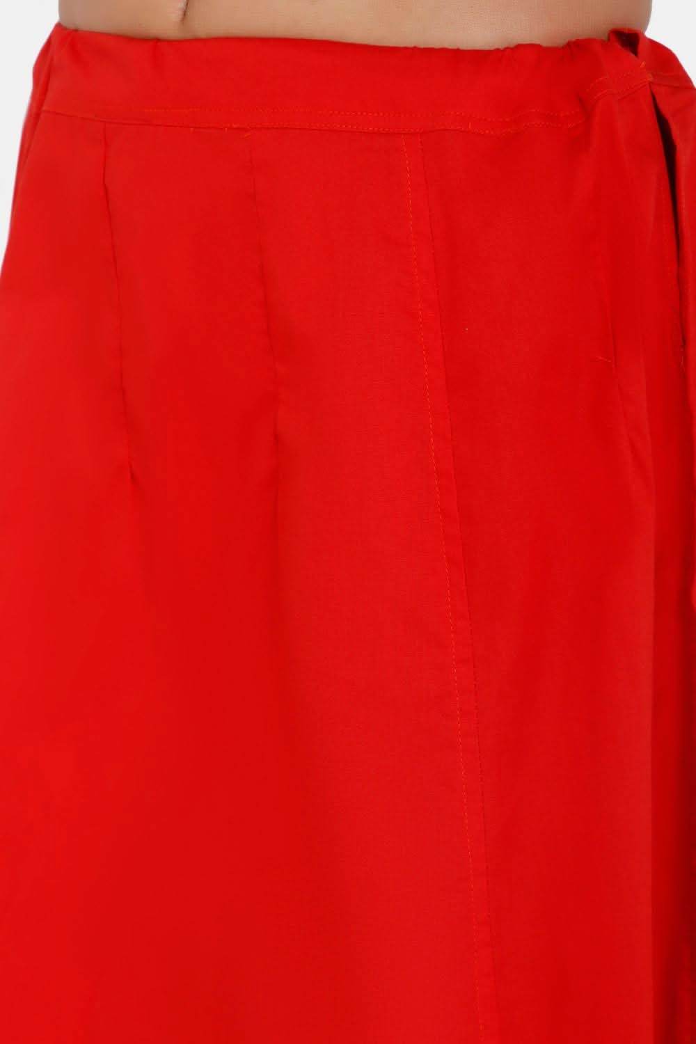 Premium 100% Cotton Saree Inskirt in Popular Colors | Naidu 7-Part Saree Hall Petticoat HC40