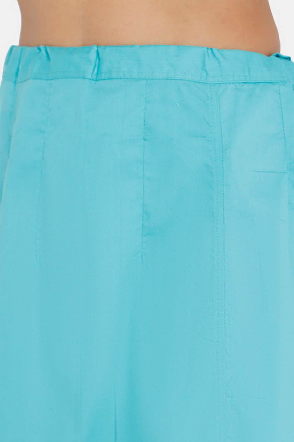 Premium 100% Cotton Saree Inskirt in Popular Colors | Naidu 6-Part Saree Hall Petticoat HC36
