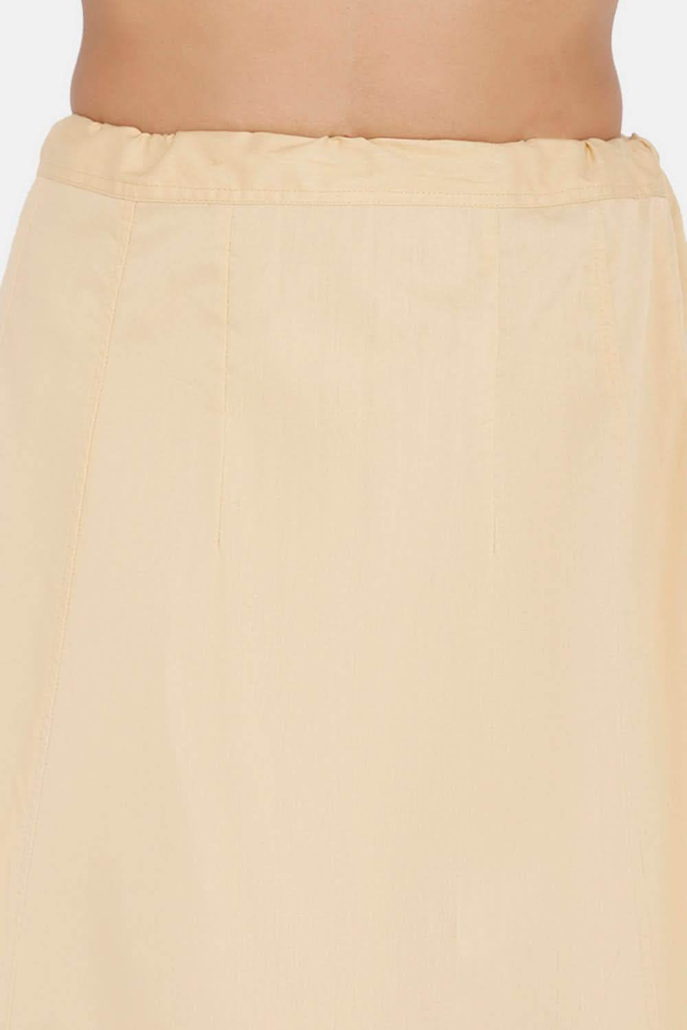 Premium 100% Cotton Saree Inskirt in Popular Colors | Naidu 7-Part Saree Hall Petticoat HC40