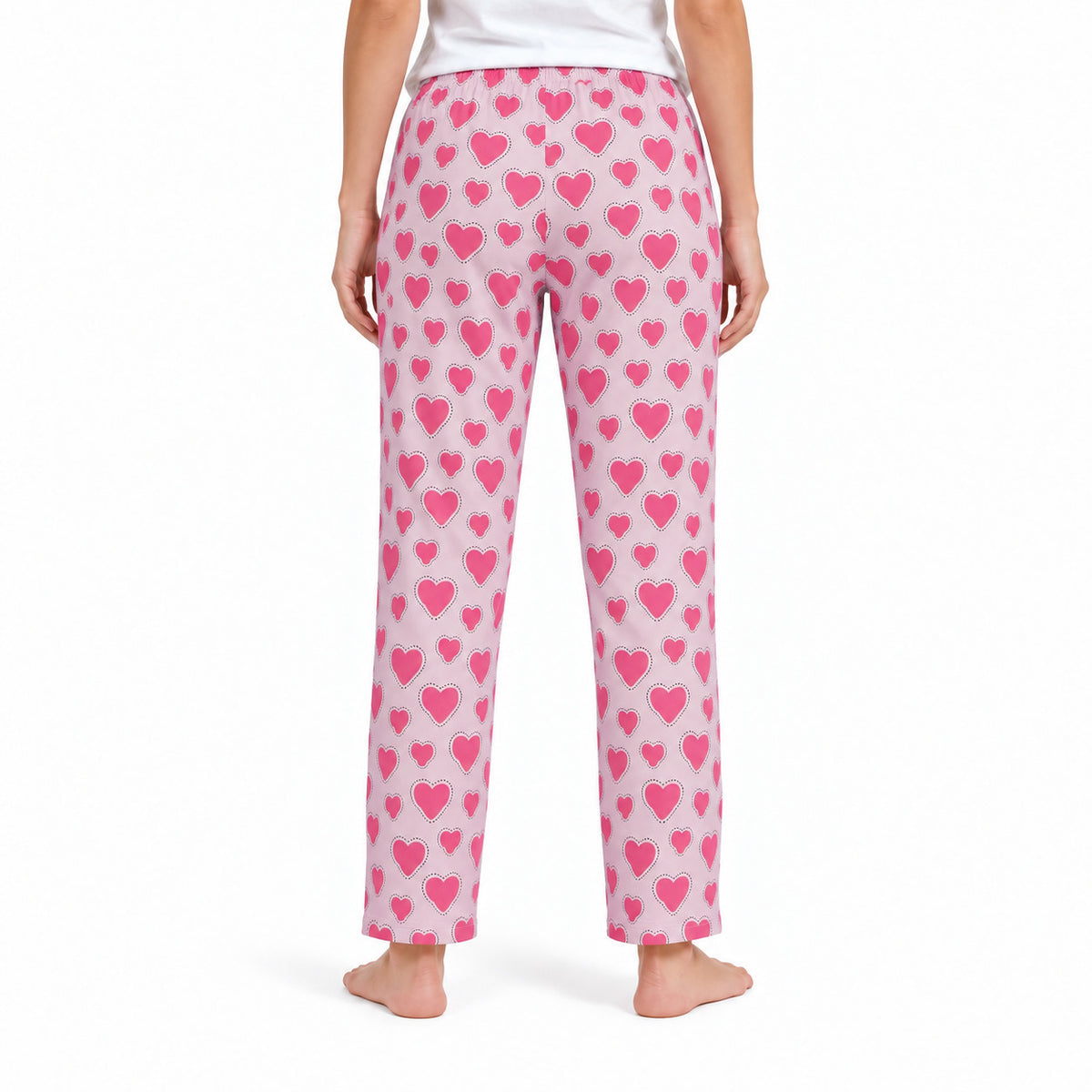 Women’s Printed Pyjama Pants |Print Lounge & Nightwear Bottoms | Elastic Drawstring Waist with Side Pocket | Regular Fit