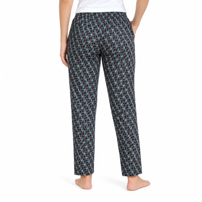 Women’s Printed Pyjama Pants |Print Lounge & Nightwear Bottoms | Elastic Drawstring Waist with Side Pocket | Regular Fit