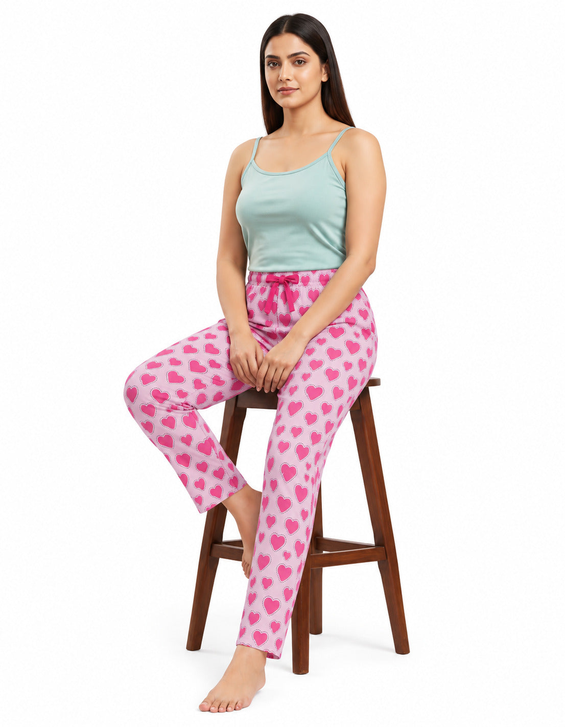 Women’s Printed Pyjama Pants |Print Lounge & Nightwear Bottoms | Elastic Drawstring Waist with Side Pocket | Regular Fit