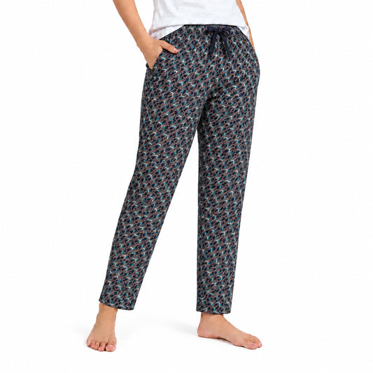 Women’s Printed Pyjama Pants |Print Lounge & Nightwear Bottoms | Elastic Drawstring Waist with Side Pocket | Regular Fit