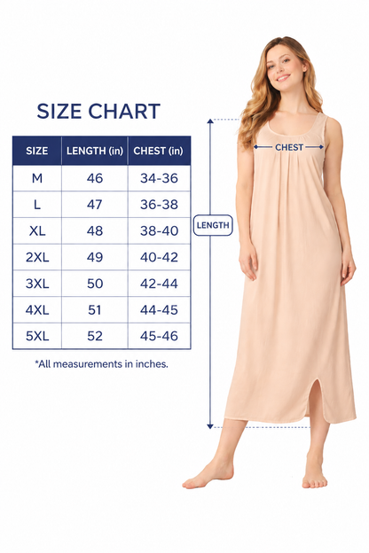 MYBODY Skin-Friendly & Breathable Long Slips